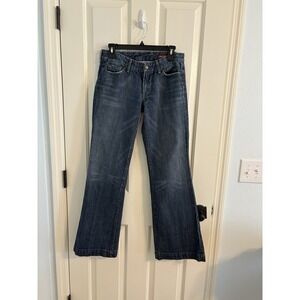 Citizens Of Humanity Pants Women 29 Blue Denim Jean Faye #003 Low Raist Full Leg